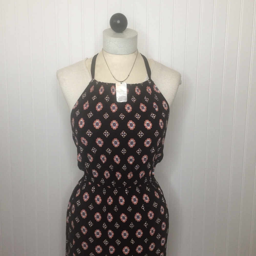 MIAMI- Black & Blue Maxi Dress- S
